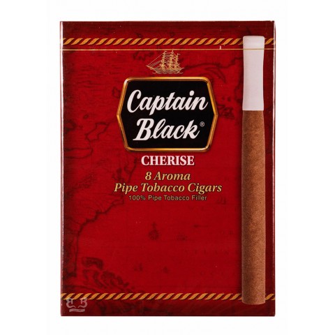 Cigarrilha Captain Black Cherise Com Piteira  Cx C/8     